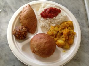 Radha lunch set at Radha Cuisine in Timisoara