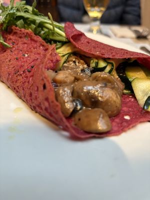 Artesano crepe with mushrooms & veggies   at Artesano 81 by Crepes & Waffles in Cundinamarca