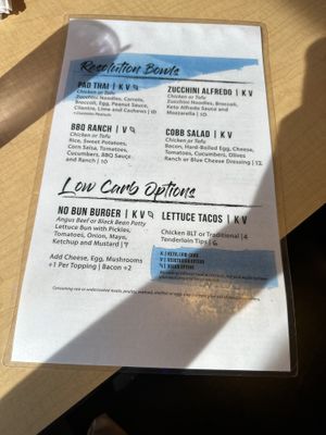 Menu  at The Rage in Niles