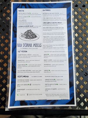 Menu at Pharos in Tobermory