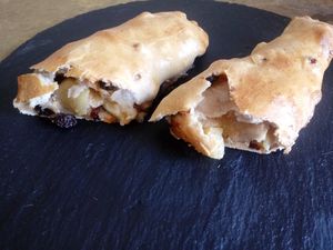 Home made apple strudel at Kiosko Café in Gran Canaria