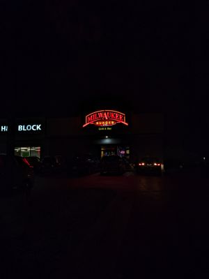 Restaurant sign at Milwaukee Burger Company - Appleton in Appleton