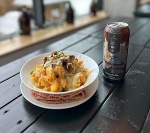 Mac & Cheese at La Veillée - Microbrasserie et Pub in Sainte-agathe-des-monts