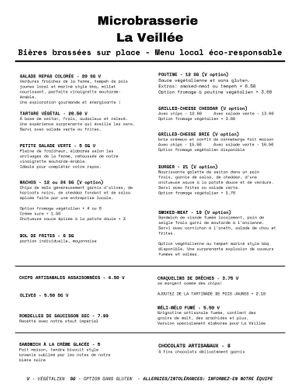 MANGER août 2025 at La Veillée - Microbrasserie et Pub in Sainte-agathe-des-monts