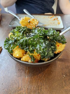Sesame cauliflower   at ORO Restaurant & Lounge in Raleigh