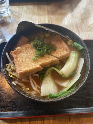Miso ramen with tofuu  at Min Ramen Bar in Heidelberg