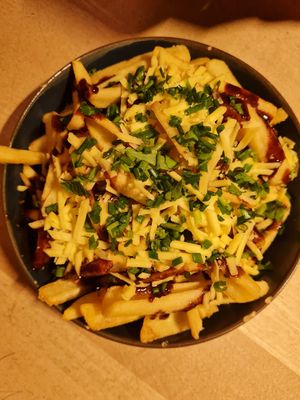 Poutine vegan at Moselstübchen in Cologne