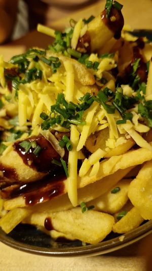 Poutine vegan at Moselstübchen in Cologne