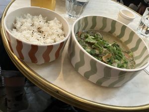 Green curry   at Camargue Social Club in Arles