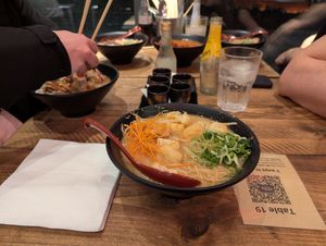Vegetarian miso at KOI Ramen Bar in South East London