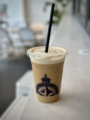 Draught Flat White with Califa Oat Milk  at Bluestone Lane in Manhattan Beach