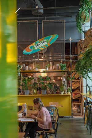 Cozy vibes at Nom Nom in Bucharest