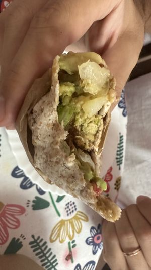 Falafel wrap  at Nom Nom in Bucharest