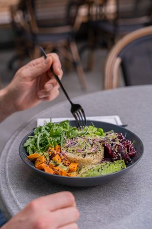 Buddha Bowl at Nom Nom in Bucharest