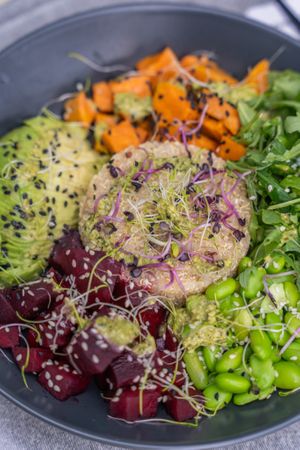 Buddha Bowl at Nom Nom in Bucharest