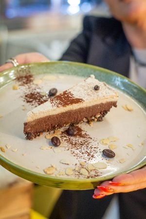 Coffee Cake at Nom Nom in Bucharest