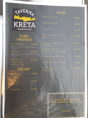  at Taverna Kreta in Mannheim
