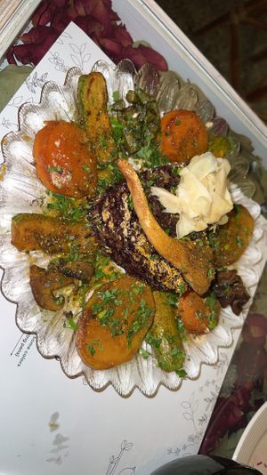 black rice oyster mushroom dish is full of flavor and the spice blend is exquisite   at Hachichit Albe in Beirut