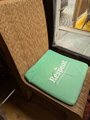 Chairs made of cardboard at Respeat in Turin