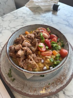 Southwest bowl with jackfruit!   at The Queen of Squash in Peoria