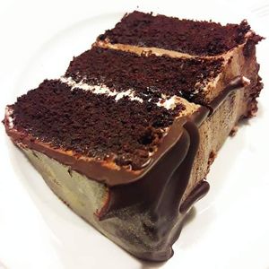 Amaaazing chocolate cake! at Heavenly Cupcakes in Rotterdam