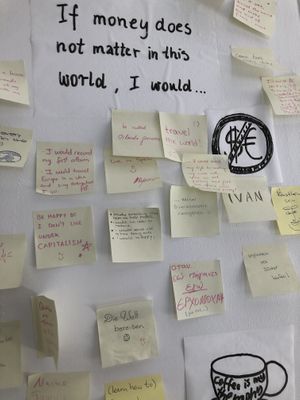 inspo wall   at Ain Cafe in Cologne