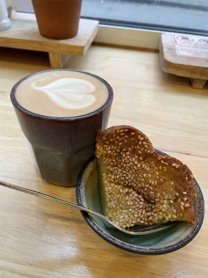 Vegan Pandan Cake   at Ain Cafe in Cologne