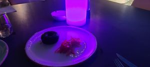 Carrot cake and caramelized orange at Kubba Levantin in Aqaba