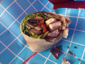 Portobello fresh motz wrap at Dale and Dollops in Ocean Grove