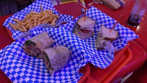 Tempeh Wrap and Chickpea Tuna Sandwich   at Dale and Dollops in Ocean Grove