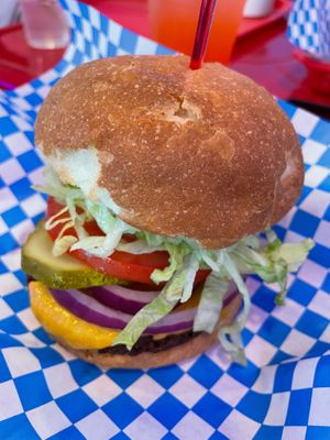 Veggie Burger at Dale and Dollops in Ocean Grove