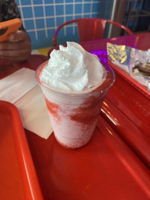 Strawberry Milkshake  at Dale and Dollops in Ocean Grove