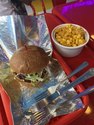 BBQ sandwich and Mac&Cheese   at Dale and Dollops in Ocean Grove