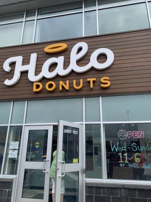   at Halo Donuts in Moncton