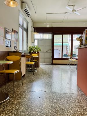 Indoor seating  at Roar Factory in Tainan