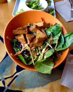 Jerk Tofu Salad at Green New American Vegetarian in Tempe