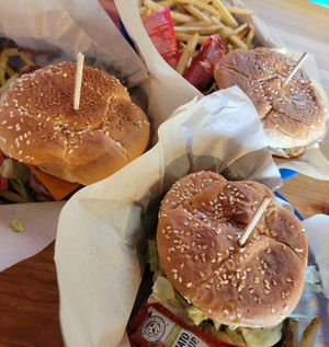 Wap Burger at Green New American Vegetarian in Tempe