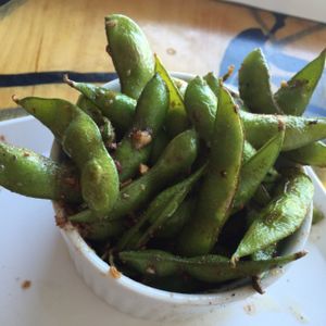 5-spice edamame at Green New American Vegetarian in Tempe