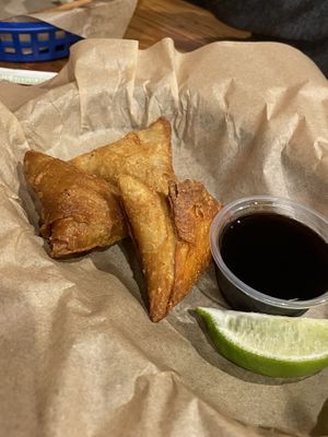 Samosas   at Green New American Vegetarian in Tempe