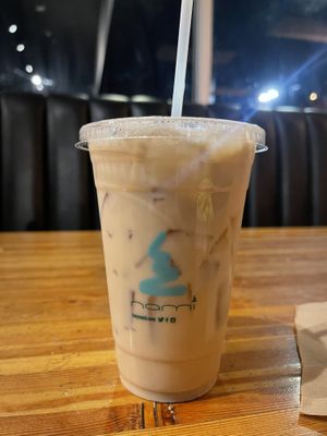 Iced chai latte  at Green New American Vegetarian in Tempe
