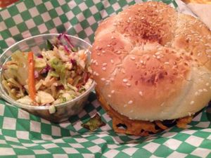 Big Wac with Tahini coleslaw at Green New American Vegetarian in Tempe