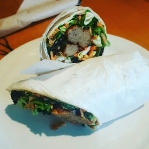 Ranchero Burrito at Green New American Vegetarian in Tempe