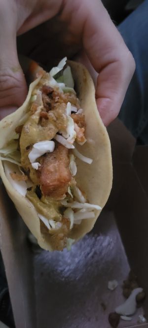 "Fish" taco at Green New American Vegetarian in Tempe