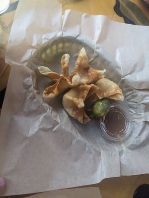 Crab Rangoon appetizer at Green New American Vegetarian in Tempe