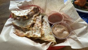 Vegan Quesadilla   at Green New American Vegetarian in Tempe