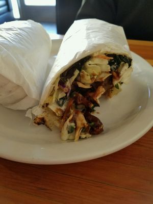 Ranchero Burrito at Green New American Vegetarian in Tempe