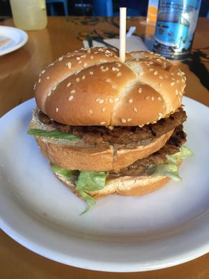 The Big Wac. So good. at Green New American Vegetarian in Tempe