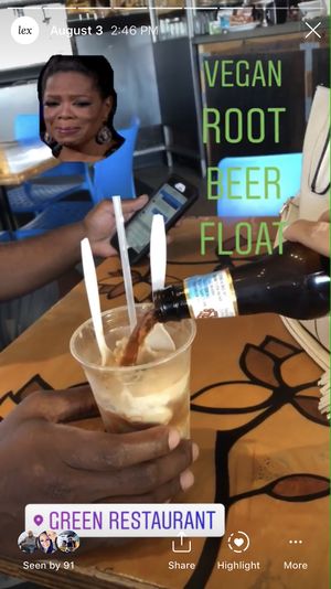 Root Beer Float for the WIN   at Green New American Vegetarian in Tempe