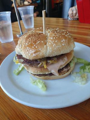 Award winning ‘Big Wac’ burger  at Green New American Vegetarian in Tempe