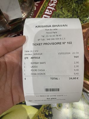   at Krishna Bhavan - Magenta in Paris